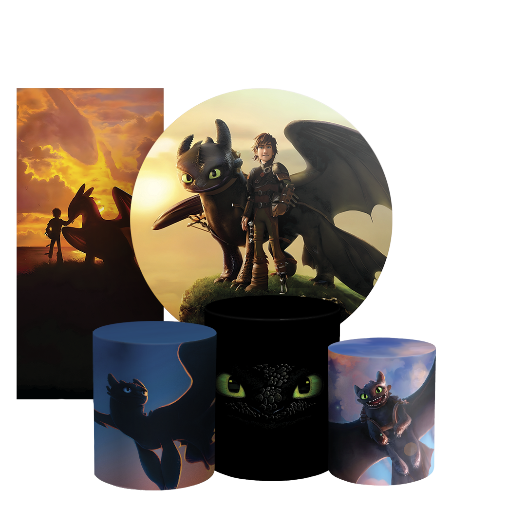 Arte Digital Painel de Festa - Como Treinar Seu Dragão 805867