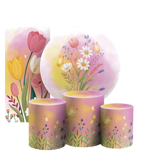 Arte Digital Painel de Festa - Floral 805870