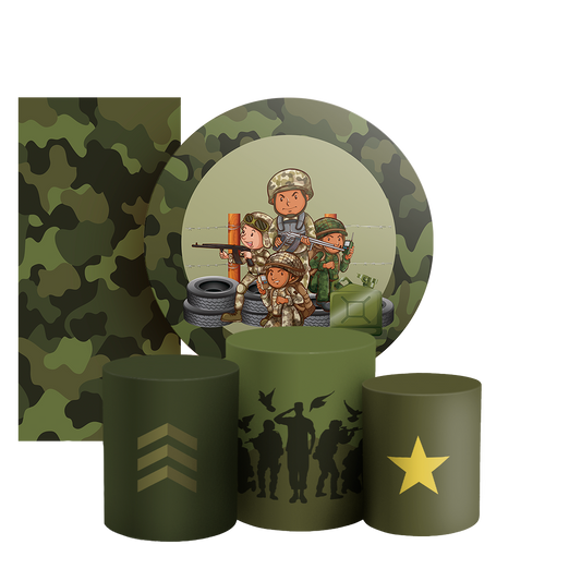 Arte Digital Painel de Festa - Militar Exercito 805883