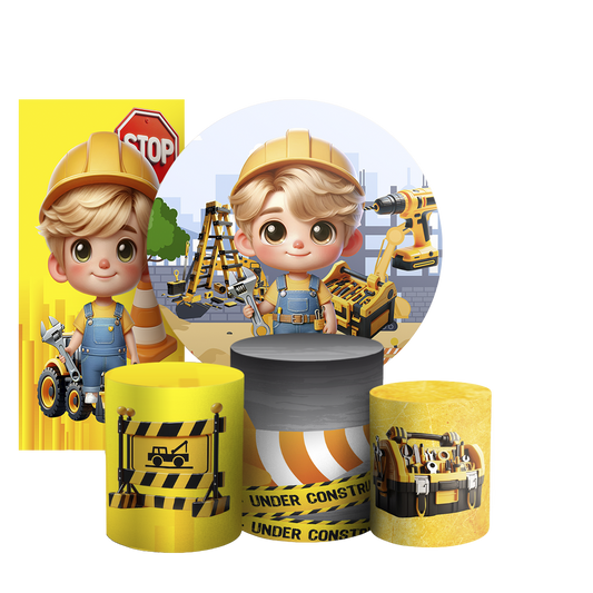 Arte Digital Painel de Festa - Construção 805956