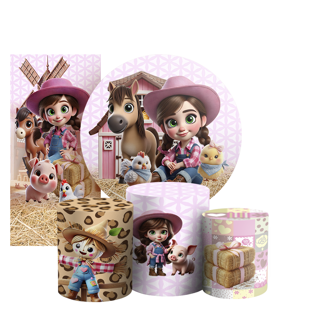 Arte Digital Painel de Festa - Fazendinha 805960