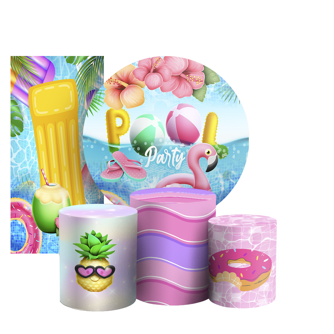 Arte Digital Painel de Festa - Pool Party 806075