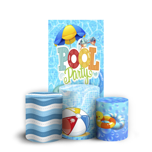Arte Digital Painel de Festa - Pool Party 806090